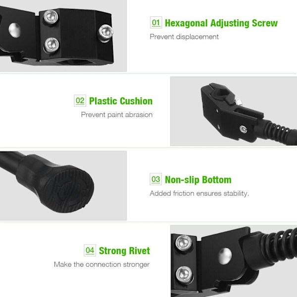 UNIVERSAL Mountain Bike Kickstand Justerbar Side Justerbar