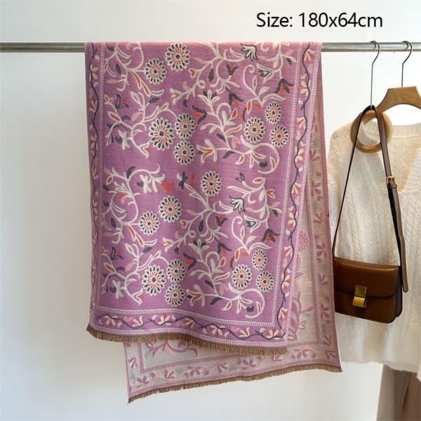 Blomster Skjerf Varme skjerf D D D