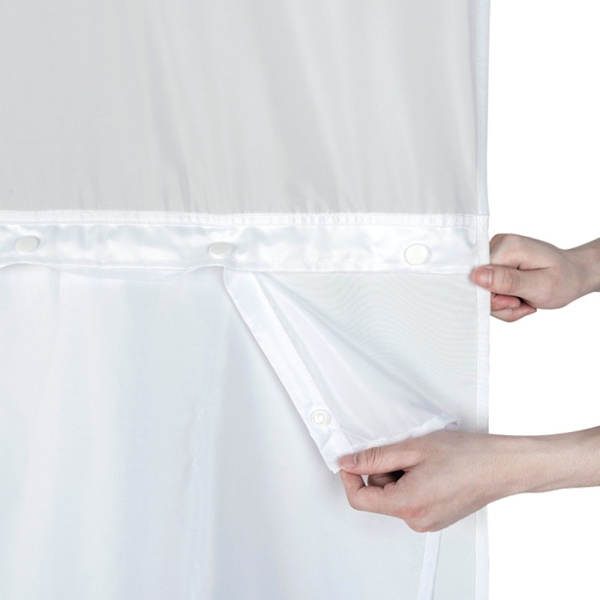Suihkuverhon cover VALKOINEN 71X84TUUMA white 71x84inch