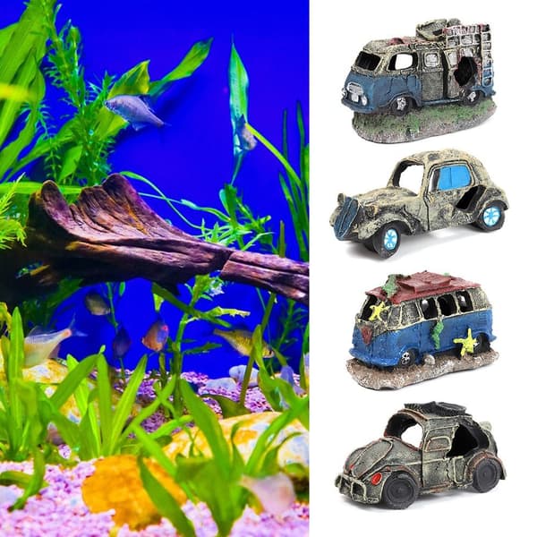 Fisketankdekorasjon vrakbil 4 4 4