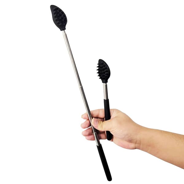 Massage Brush Back Scratcher SORT black