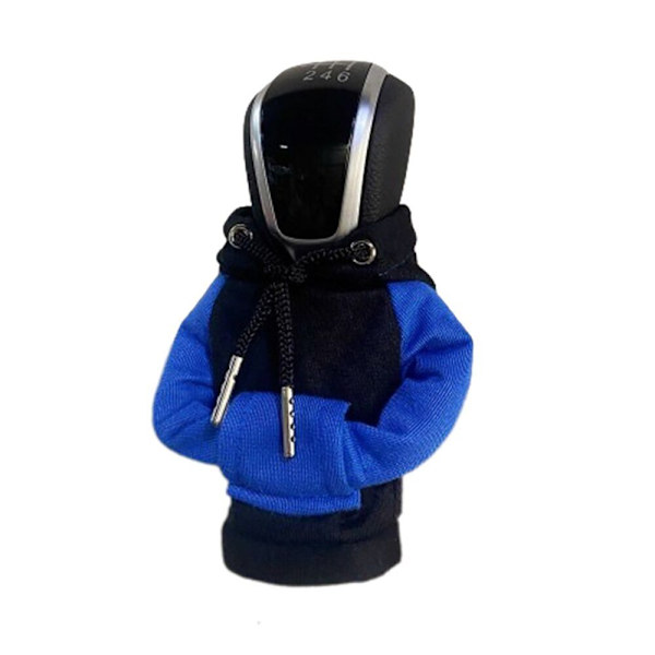 Huppari auton vaihteiston cover nuppi huppari SININEN&MUSTA BLUE&BLACK