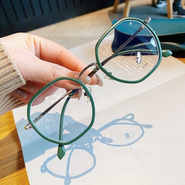 Anti-Blue Light Briller Runde Briller TRANSPARENT Transparent