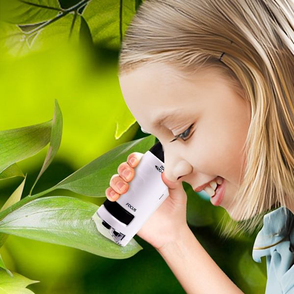 Kids Pocket Microscope Science Microscope VIT white