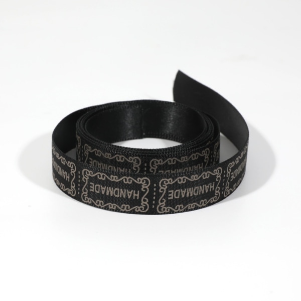 Handdade Ribbon Diy-märkning SVART Black