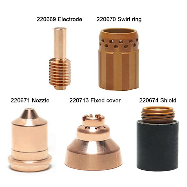 220669 Elektrodi 220671 Suutin 220671 SUUTIN 220671 SUUTIN 220671 Nozzle