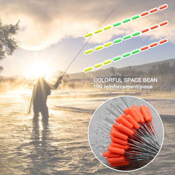 200 stk fiskebobberstopper gummibønne ORANGE S-3.0-5.0 Orange S-3.0-5.0-S-3.0-5.0