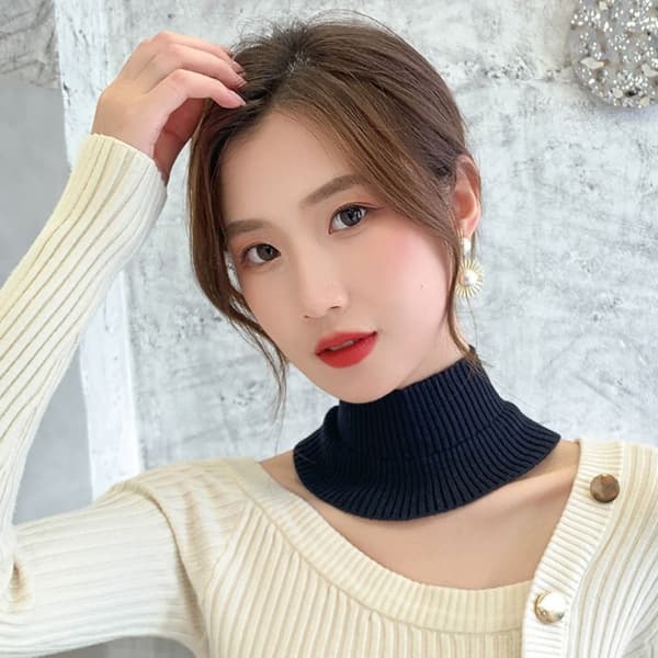Falsk krave Vinter Cashmere BRUN brown