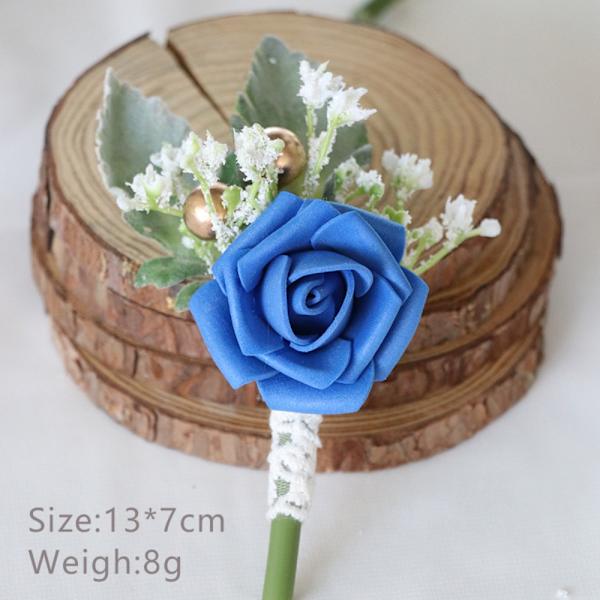 Corsage Artificiell handledsblomma KLEIN BLÅ KLEIN BLÅ Klein Blue