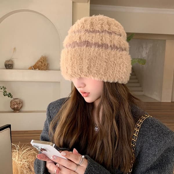 Vinter Varme Hatte Casual Stable Hatte HVID White
