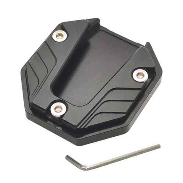 Motorsykkel Kickstand Motorsykkel Side Kick Stand Pad SVART black