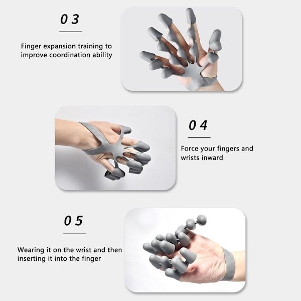 Finger Gripper Finger Strengthener RÖD RÖD