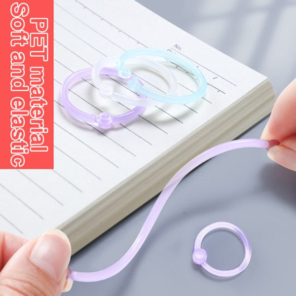 32ST Ringpärm Album Circle RÖD 15MM-32ST 15MM-32ST Red 15mm-32PCS-15mm-32PCS