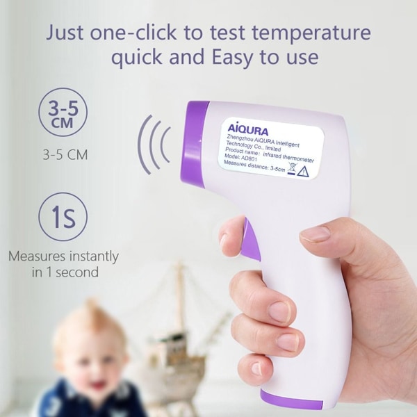 Infrarød pannetermometer Digitalt termometer for voksne