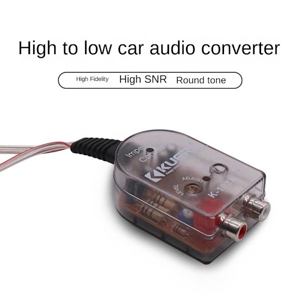 Bilstereo Subwoofer Converter Audio Impedance Converter RCA ONESIZE
