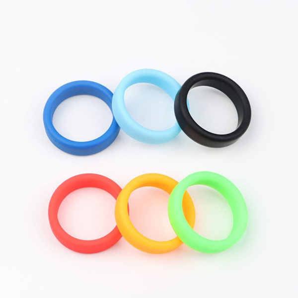 2 Stk Gummi Ring Bagasje Hjul Ring SORT SORT black