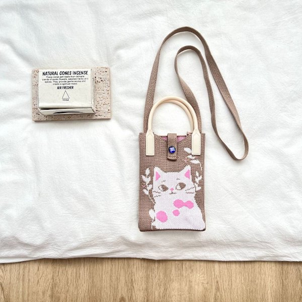 Knit Handbag Knot Wrist Bag 4 4 4