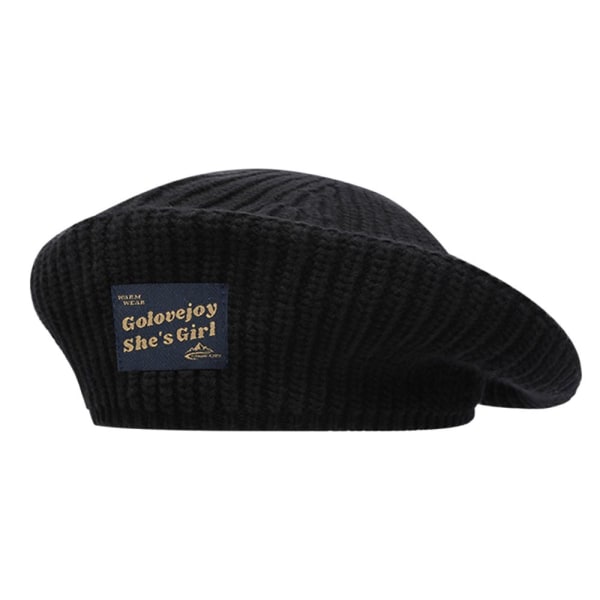 Vinter Berets Varm Beanies SVART Black