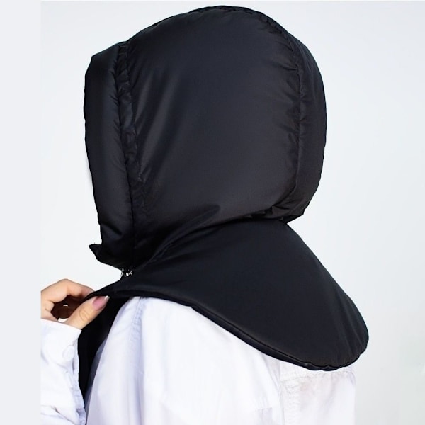 Dun hættehatte Tørklæde Balaclava hat SORT black