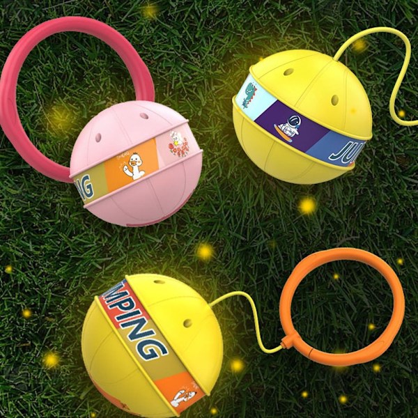 Glödande studsande boll Ankel Skip Ball BLÅ Blue