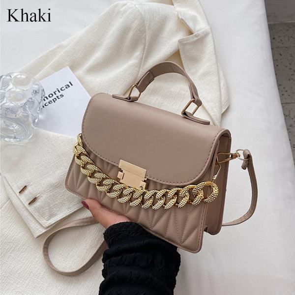 Axelväska Kedja Crossbody Väskor KHAKI khaki