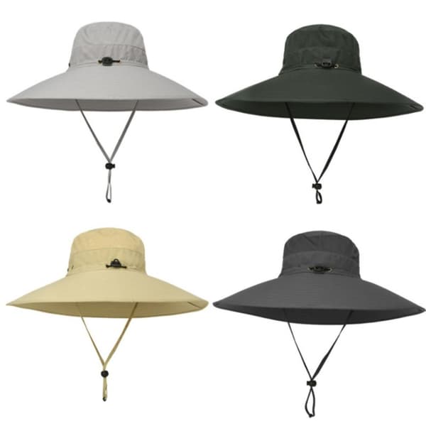 Bred skygget solhat Bred skygget hatte til kvinder GRÅ Grey
