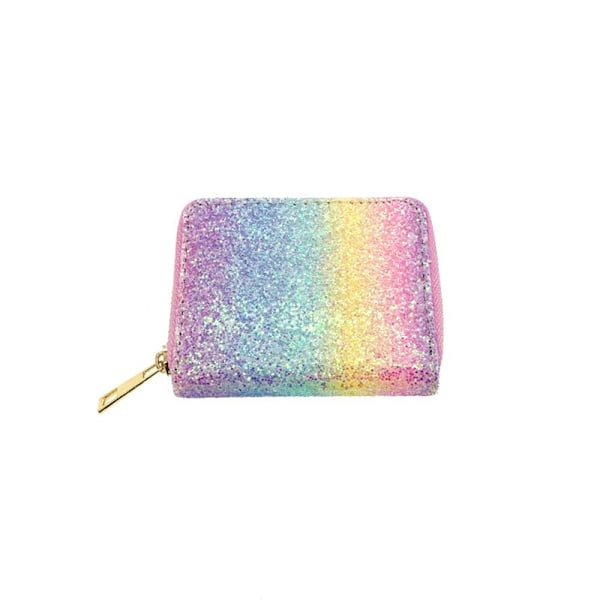 Glitter Sequin Myntveske Glidelås Lommebok 4 4 4