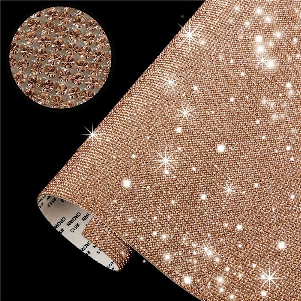 Rhinestone Sheet Crystal Sticker CHAMPAGNE champagne