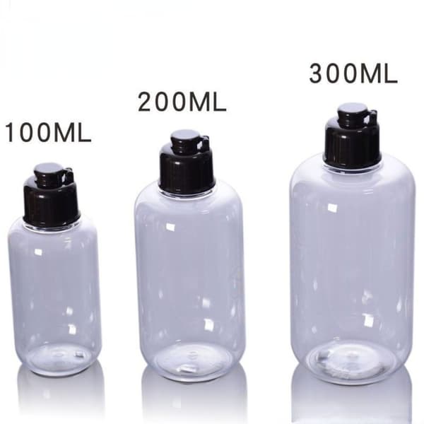5 Styck Kosmetiska förpackningar Flaskor Kryddlåda TRANSPARENT 100ML Transparent 100ML