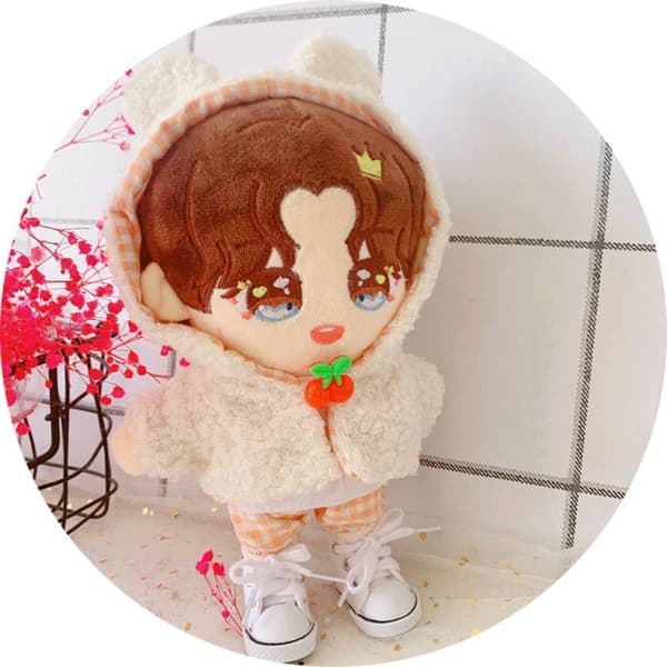 Dockkläder Plysch Bear Coat 2 2 2