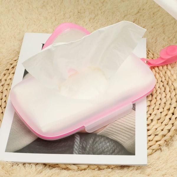 Wet Tissue Box Paper Case PINK pink