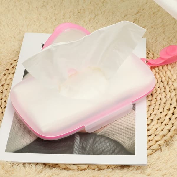 Wet Tissue Box Paper Case ROSA pink