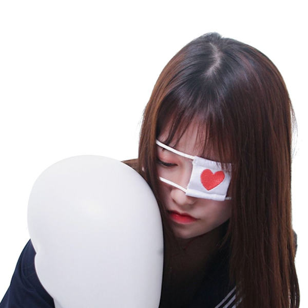 Eyepatch Anime Cosplay VALKOINEN white