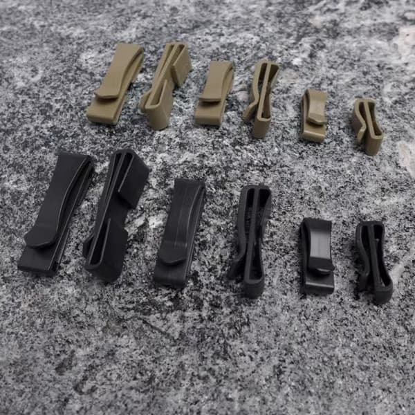 3stk Molle Webbing Spenne Belteendeklips GRÅ 38MM Grey 38mm