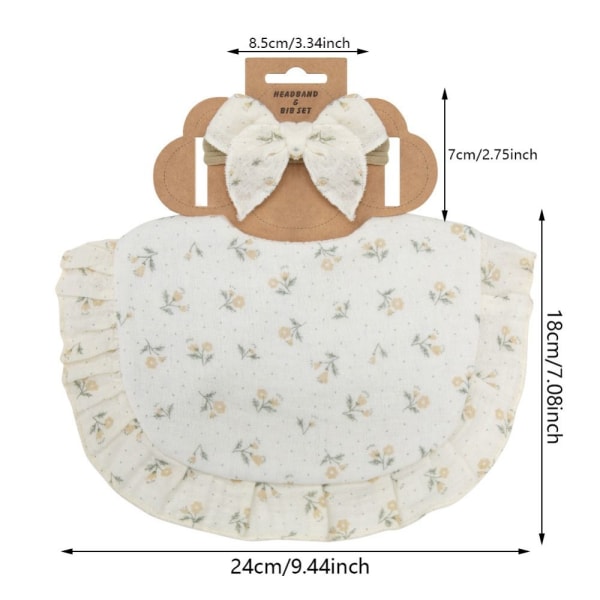 Baby Flower Bibs -päänauhat 3 3 3