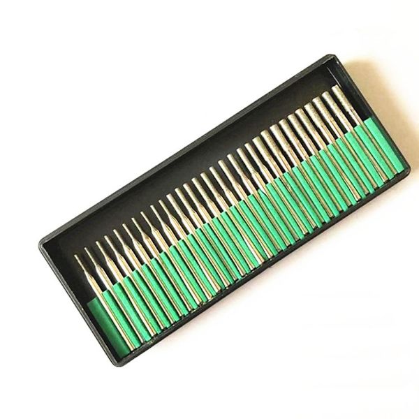 30 stk 1 mm 2 mm 3 mm diamantborsett Diamantborbits Gem