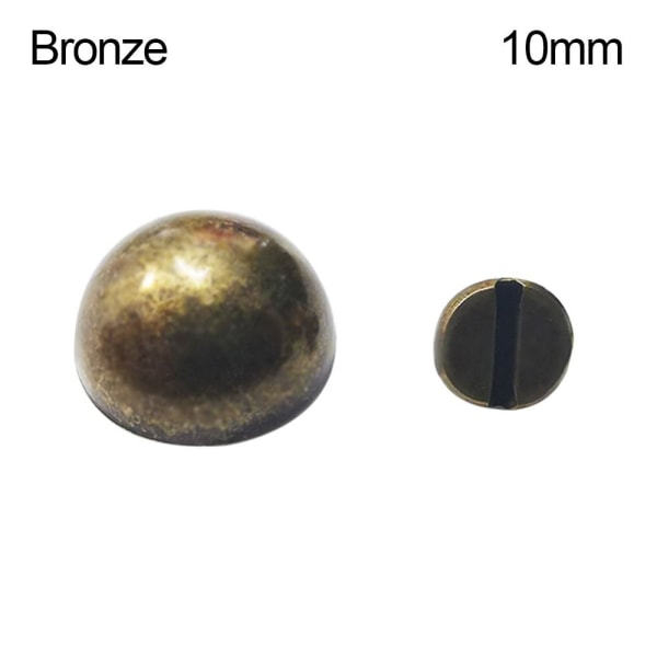 Svampskruv Plaggnitar BRONS 10MM Bronze 10mm