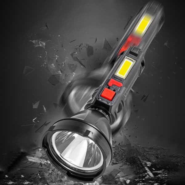 Eksplosjon LED Lommelykt USB Oppladbar Lys Kaster