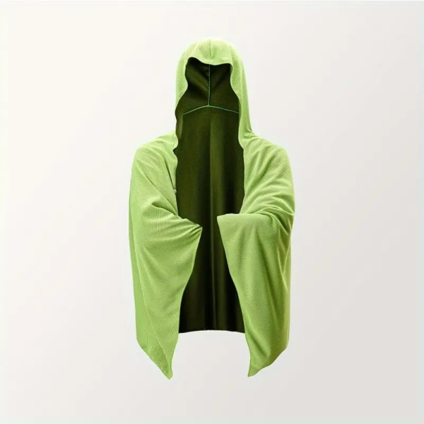 Hurtigttørrende Poncho Poncho Badehåndklæde GRØN green