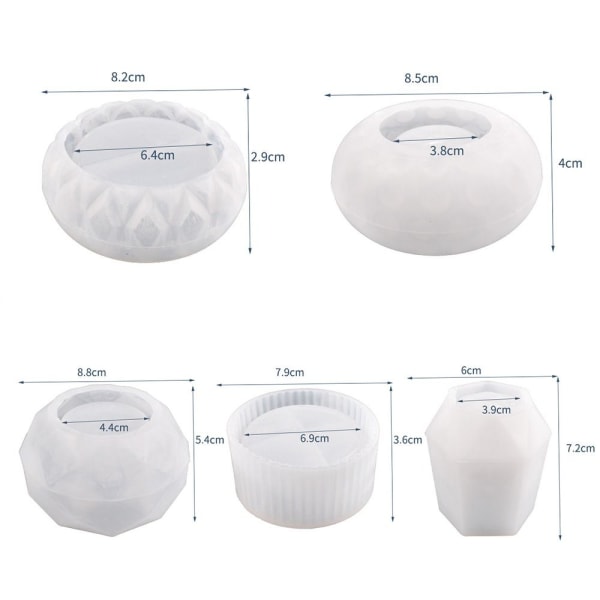 Harpiks urtepotte Vaseforme 3 3 3