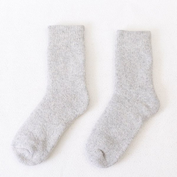 Termiske lange sokker Cashmere Wool Sokker LYS GRÅ light grey