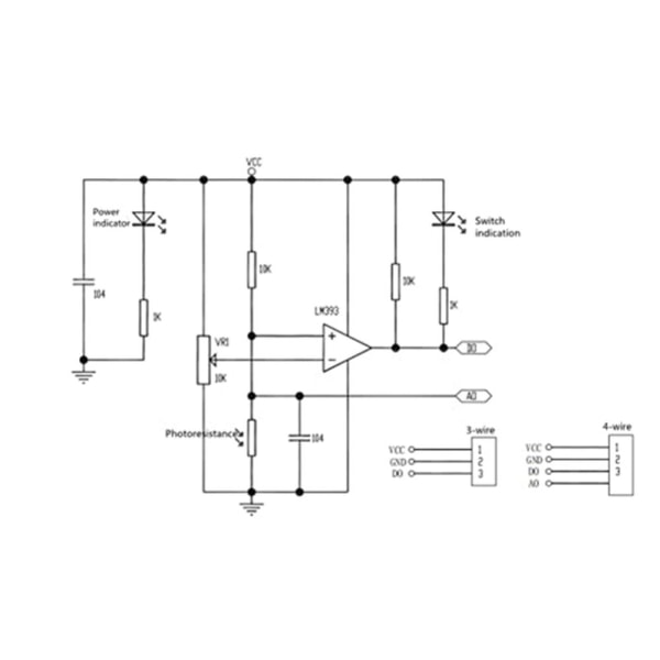10 stk LDR Fotosensitiv Sensor Module 5MM Resistor Sensor