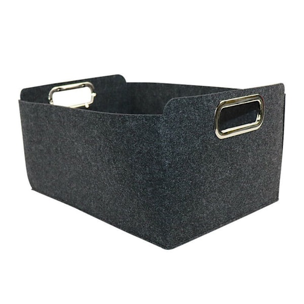 Filt Förvaring Korg Kläder Organizer Diverse Container LIGHT Light grey M