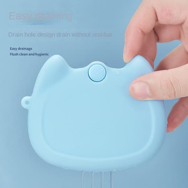Oppbevaringsboks for proteser, tannregulering, BLÅ blue
