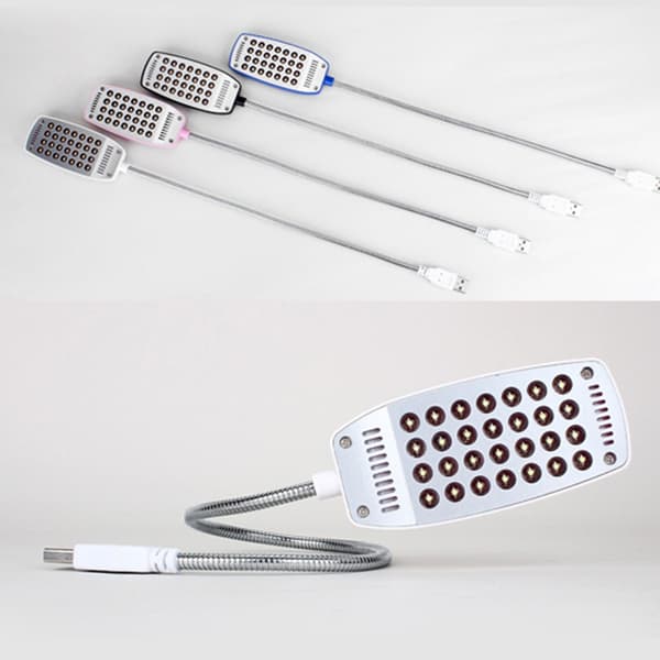 LED-lukulamppu USB kirjan valo MUSTA Black