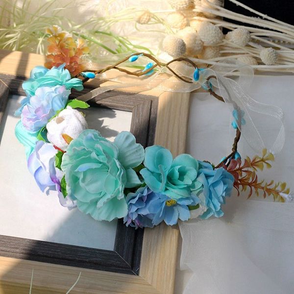 Kukkapanta Bohemian Flowers Wreath KELTAINEN Yellow