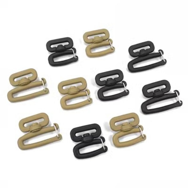 Webbing Spännen Krok Ryggsäck Väska Clips KHAKI 25 TILL 25MM Khaki 25 to 25mm