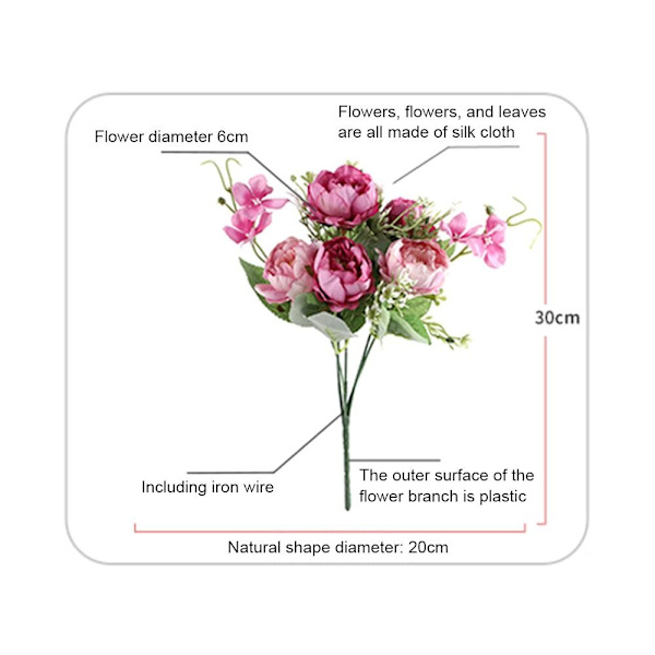 Kunstige blomster Fake Flower PINK pink