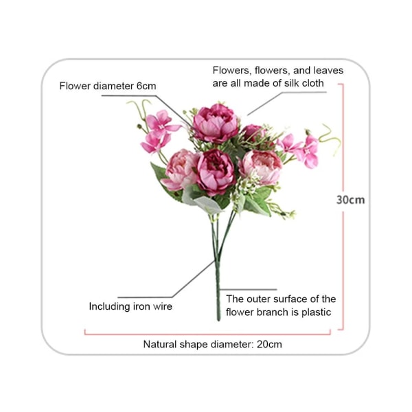 Tekokukat Fake Flower ROSE RED rose red