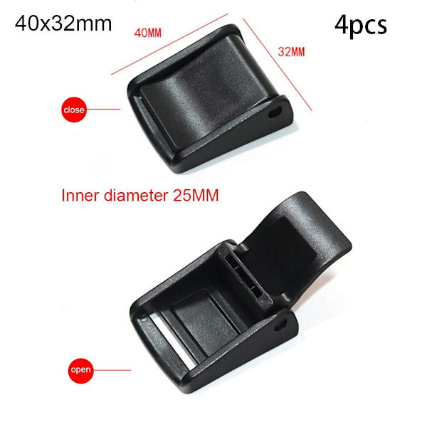 4st Bindremsspänne Plastpressspänne 40X32MM 40x32mm